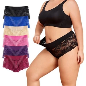 moonlight elves Women's Lace Underwear Regular & Plus size Boyshorts Soft Hip... - Picture 1 of 7