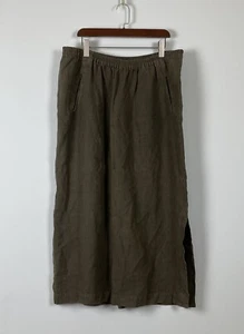 ELEMENTE CLEMENTE Maxirock braun Oversize 100 % Leinen lang volle Länge Größe 5 - Bild 1 von 15