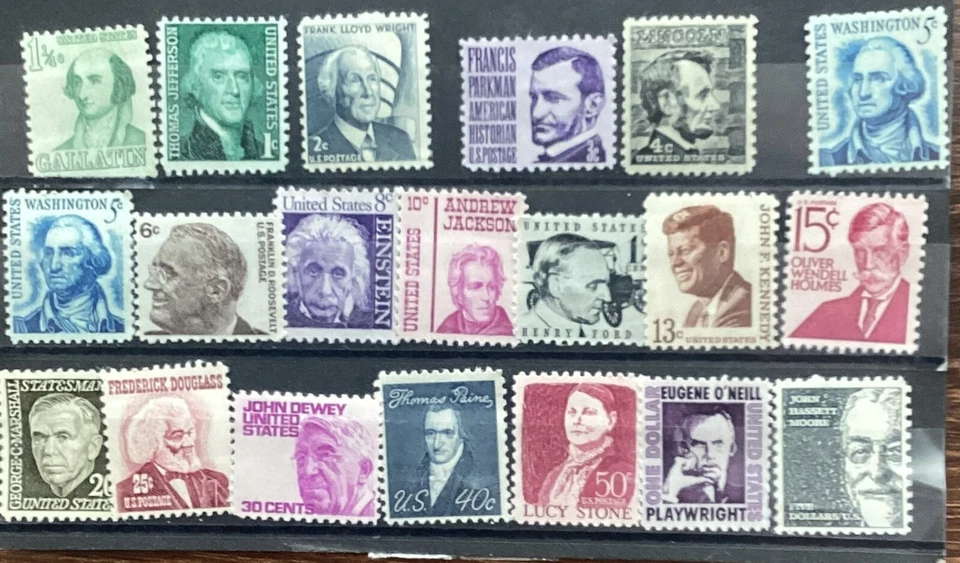 Complete Prominent Americans Series 1 Cent- $5 SC#1278-95 MNH - Image 1 of 1