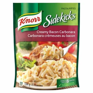 4 X Knorr Sidekicks Creamy Bacon Carbonara Pasta 134g - Picture 1 of 2