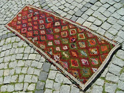 Alfombra Kilim Corredor Anatolia De Colección 26"" x 71"" Pasillo Pasillo Kilim Runner     Foto 1 de 4