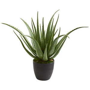 Nearly Natural Aloe Artificial Plant Spiky-edged Leaves Realistic Home Decor - Picture 1 of 1