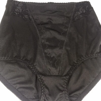 Donna L'oren Mujer M Negro Encaje Compresión Calzoncillo Ropa Interior Poli/Spandex Nuevo sin Etiquetas Foto 1 de 4