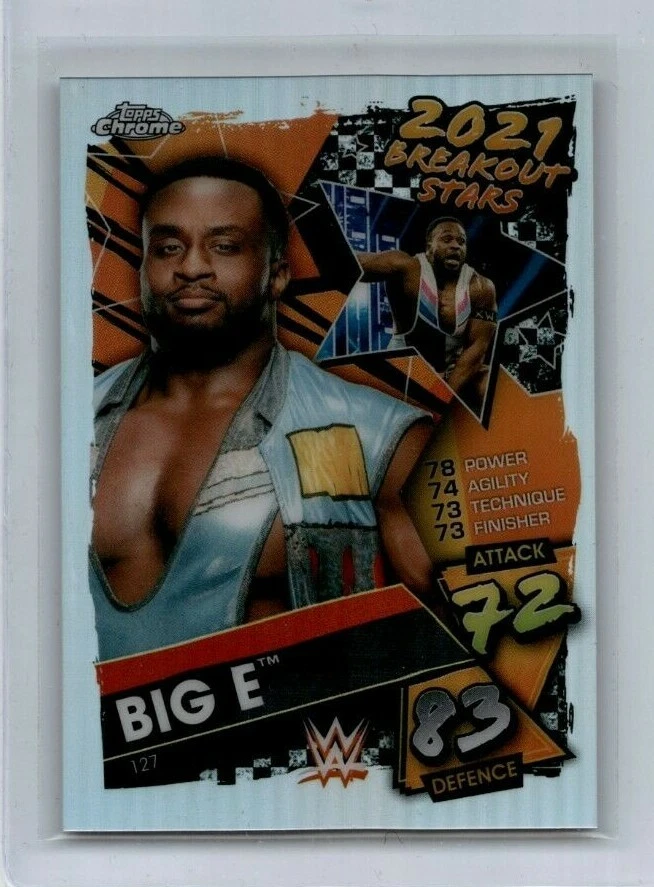 2021 Topps WWE Chrome Slam Attax Refractor Big E - Image 1 of 1