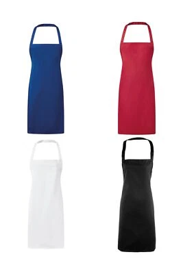 Premier Workwear Latzschürze Bistroschürze Schürze 60 °C waschbar 67 x 78 cm