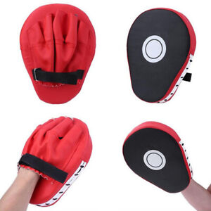 1Pc Kick Boxing Mitt Focus Gloves Pad Training Punch Target PU Leather Palm @jx