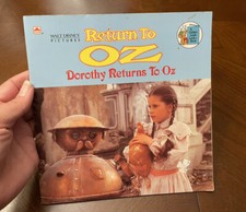 Golden Book Walt Disney Pictures 1985 Return to Oz Dorothy Returns to Oz PB