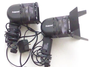 2x POLAROID Halogen Video Lights MP 4+ German Made Diffuser & Barn Doors - Picture 1 of 6