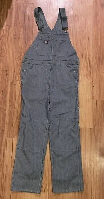 Комбинезон для скейтборда Dickies совершенно новый с бирками один размер: MR. hickory темно-синяя полоса - Изображение 1 из 4