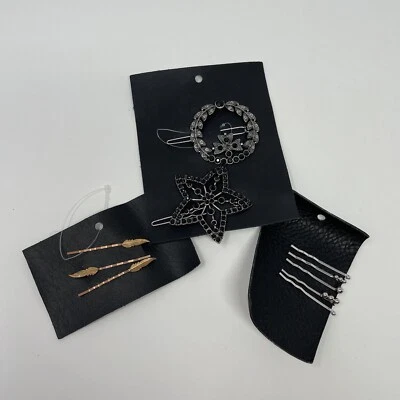 Free People НОВАЯ заколка для волос Gold Star Circle заколка со стразами лот заколка Bobby - Изображение 1 из 4