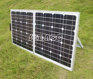 NEW! Portable 60W 12V FOLDING SOLAR PANEL KIT ready for camper caravan boat car - Picture 1 of 4