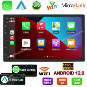 7 inch Android 13 Deck WiFi Double 2DIN Car Radio Stereo CarPlay GPS BT 2+32GB - Picture 1 of 14