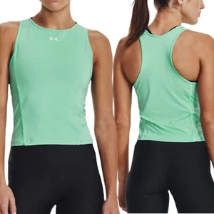 Under Armour Womens Armour Tank Size XL Racerback Stretch Workout Mint Green NWT - Picture 1 of 12