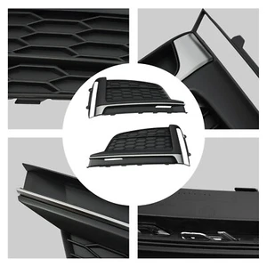 Front Bumper Fog Light Cover Fits For 2017 2018 2019 2020 Audi A5 Sport S5 Sline - Foto 1 di 23