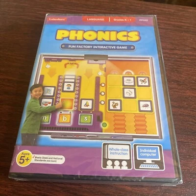 Phonics: Fun Factory Interactive Game Grades K-1 By Lakeshore (NEW/ SEALED) - Image 1 of 2