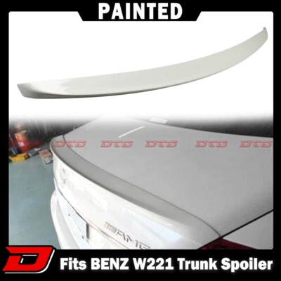Alerón de maletero estilo A 4D para Mercedes Benz Clase S W221 pintura #960 de Estados Unidos Foto 1 de 4