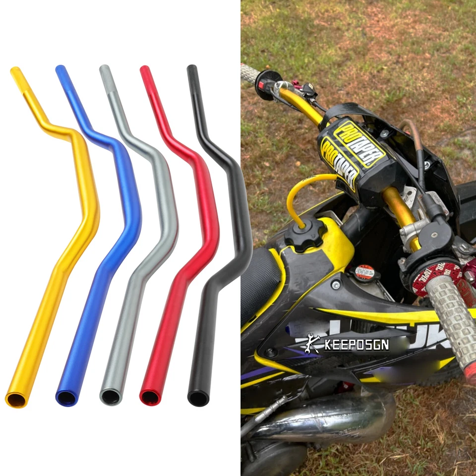 Guidão 1-1/8" 28mm gordura guidão bicicleta sujeira para Suzuki RM125 RM250 RM450 - Imagem 1 de 4