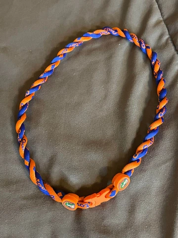 FLORIDA GATORS 22" Titanium Double Rope NECKLACE Blue NEW! FAST! FREE SHIP! Cover