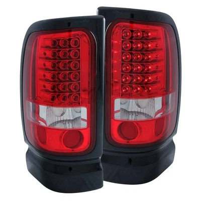 Anzo Rear Red Clear Lens LED Tail Lights for 94-01 Dodge Ram 1500 2500 3500 Foto 1 de 4