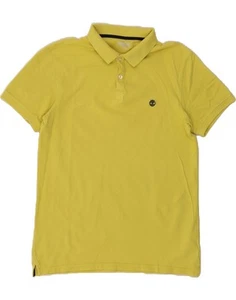TIMBERLAND Mens Slim Fit Polo Shirt Medium Yellow CR11 - Picture 1 of 3