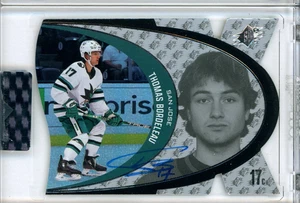 Autógrafo Thomas Bordeleau de hockey corte transparente cubierta superior 2023-24 - Imagen 1 de 2