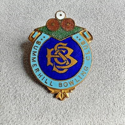 Summerhill Bowling Club - Enamel Pin Badge Bowls Sports UK - Image 1 of 2