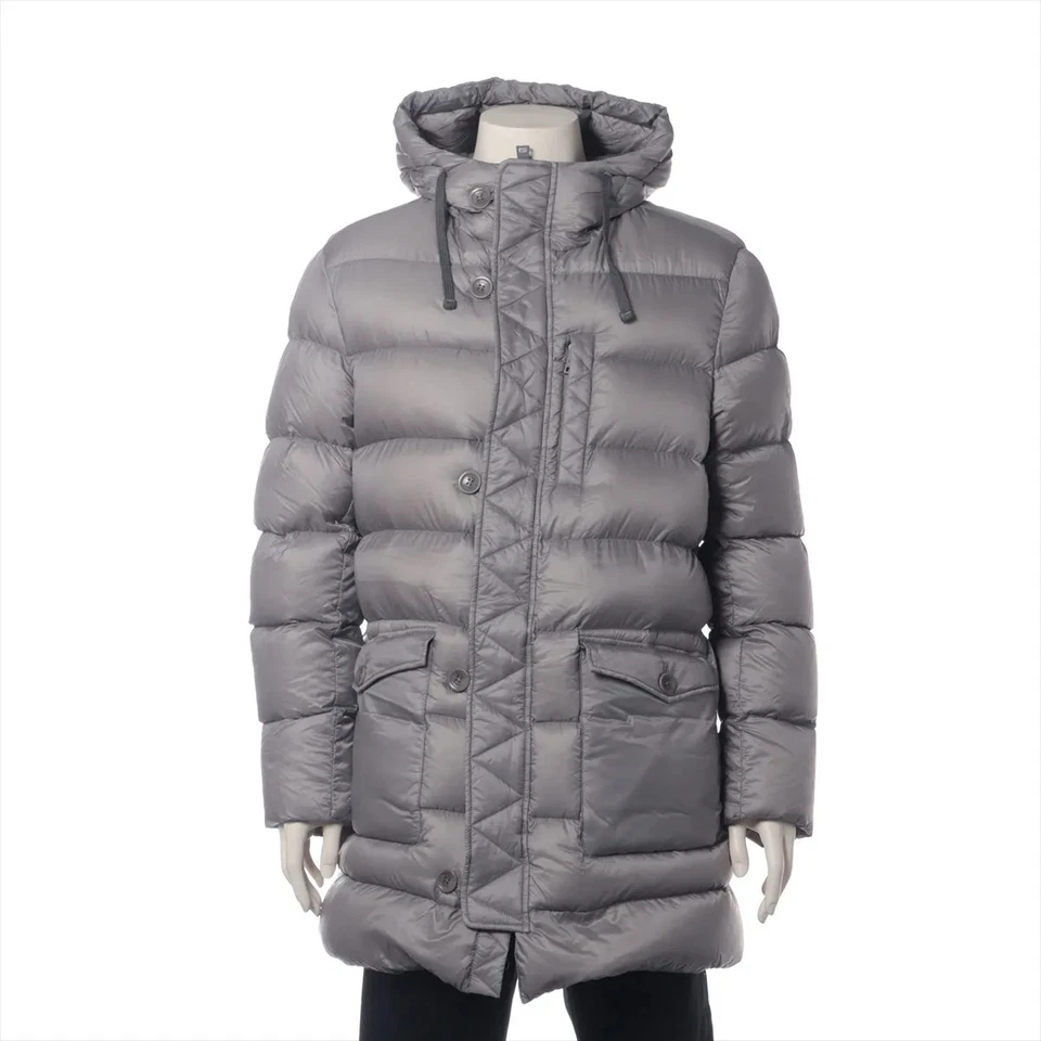 Herno Grove Nylon Down jacket 54 Men's Gray  PI0764U - Image 1 of 4