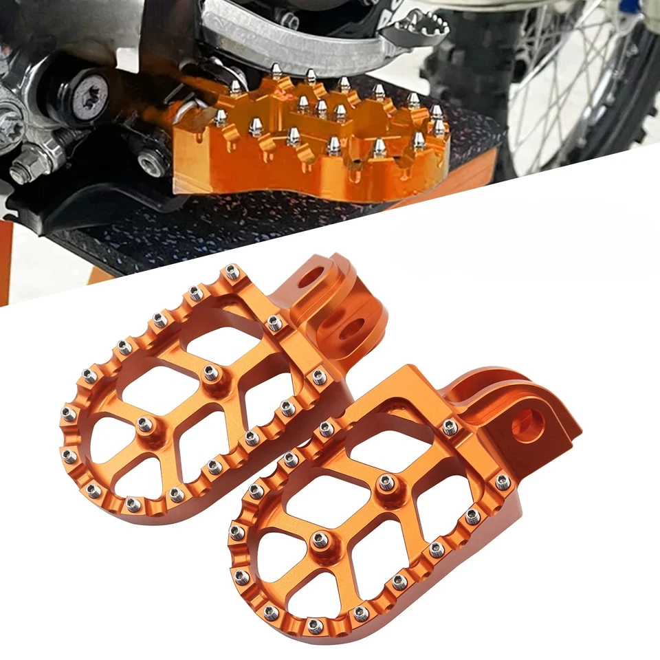 Motorcycle CNC Foot Pegs Pedals Rests For KTM 690 950 990 1050 1090 1190 1290 Foto 1 de 4