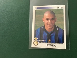 PANINI FUSSBALLSPIELER 1997-98 🇮🇹RONALDO ⚫️🔵 INTER # 144 AUSVERKAUFT WIE FOTO - Bild 1 von 2