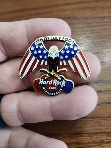 Minneapolis Hard Rock Cafe 2007 4th Of July Enamel Pin w/Eagle HTF Very Limited! - Bild 1 von 2