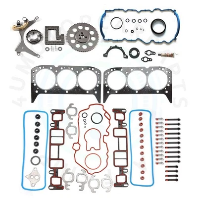 Juego completo de juntas de cadena de distribución para Chevrolet Express 1500 2003-2006 4,3 L Foto 1 de 4
