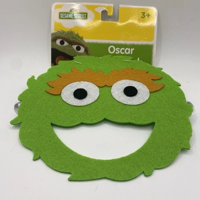 Disfraz de Plaza Sésamo Máscara de Fieltro Oscar El Gruñón Disfraz para Niños Juegos con disfraces Nuevo con Etiquetas Foto 1 de 4