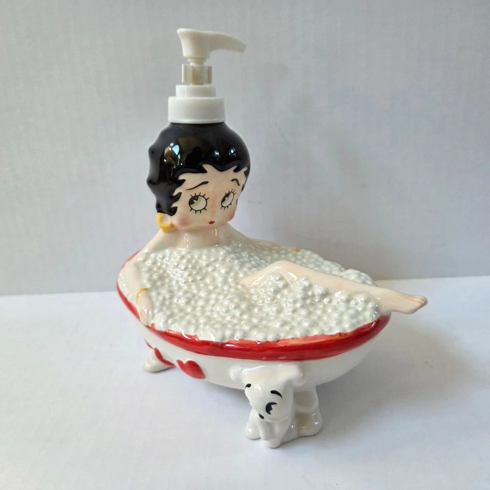 Bomba dispensadora de jabón líquido baño burbujas Betty Boop baño King características 2003 Foto 1 de 4