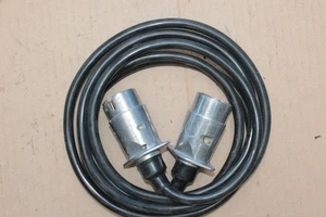 NEU Kabel ca. 275cm mit 2 x Stecker 7-polig Metall Anhängerkabel KFZ *NOS* - Bild 1 von 4