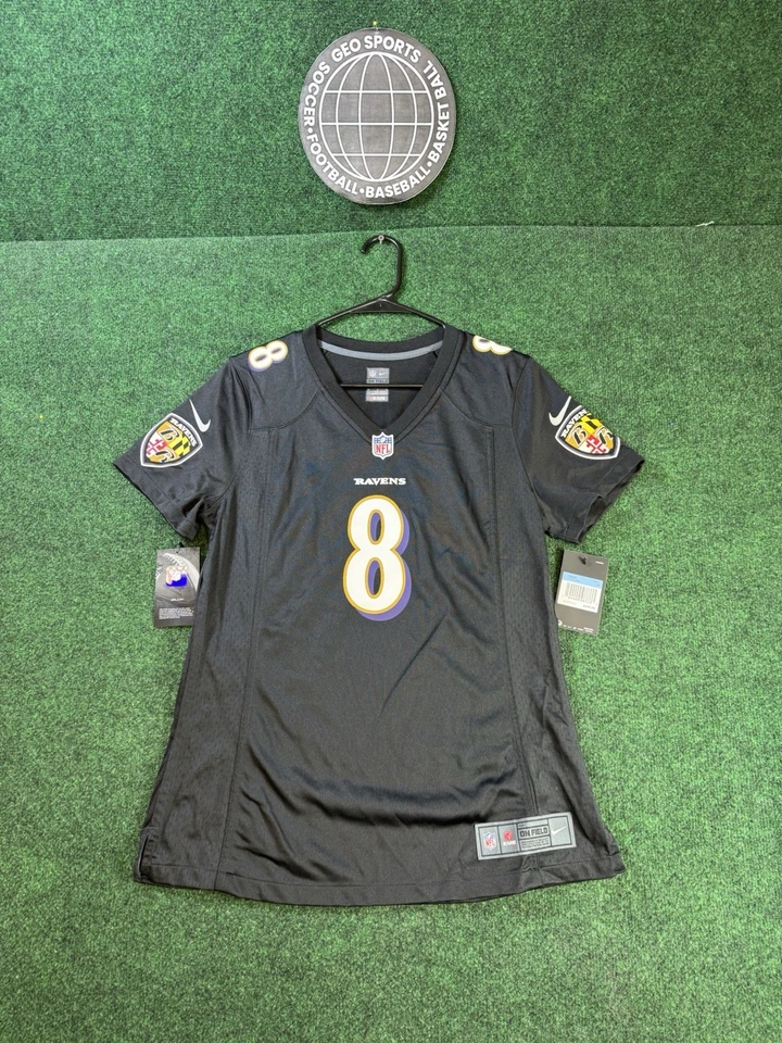 Women Nike Jersey Black QUATERBACK LAMAR JACKSON BALTIMORE RAVENS Size Small