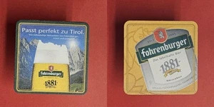 Fohrenburger Passt perfekt zu Tirol Brauerei Bierdeckel Bier - Picture 1 of 1