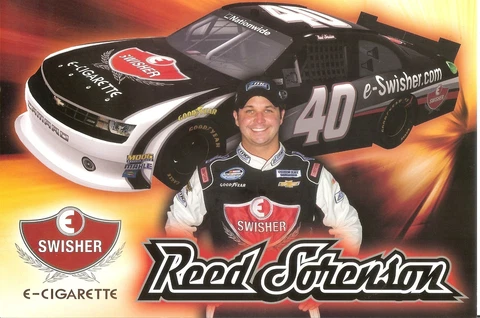 2013 REED SORENSON "E-SWISHER #40" 2ND VERSION NASCAR NATIONWIDE SERIES POSTCARD Cover