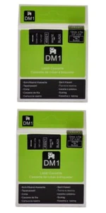 Compatible DYMO D1 Standard 45021 12mm x 7m Cinta Blanca sobre Negra S0720610 Paquete de 2 - Imagen 1 de 1