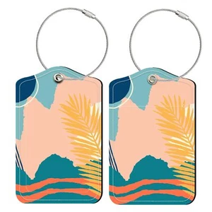 Travel Luggage Tags for Suitcases TSA Approved, 2 Pack Patterned Luggage Tags... - Picture 1 of 7