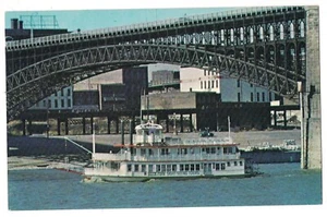 Cartolina MV HUCK FINN Streckfus Steamers Riverboat Saint Louis Missouri MO - Foto 1 di 2