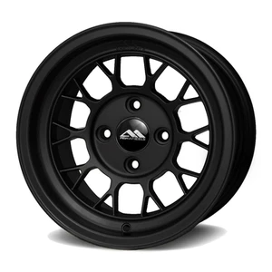 RUEDAS DE CARRERAS DE RESISTENCIA ABR 13X8 PARA HONDA CIVIC CRX ACURA INTEGRA MAZDA MIATA NEGRO - Imagen 1 de 2