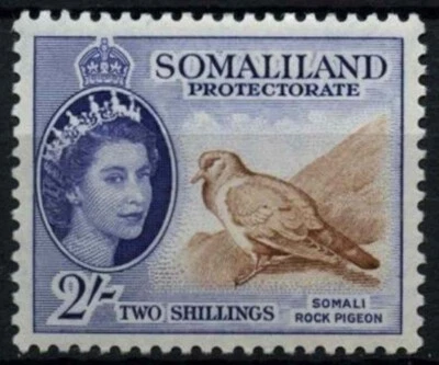 Somaliland Protectorate 1953-8 SG#146, 2s QEII Definitive, Bird MH #D41514 - Image 1 of 2