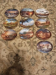 Terry Redlin’s - Seasons to Remember Plates With Jan - Oct 10 Plates. Never used - Picture 1 of 12