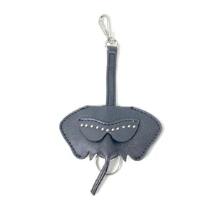 Christian Siriano Elephant Bag Charm Keychain Black Sunglasses Silver Accent Cut - Picture 1 of 9