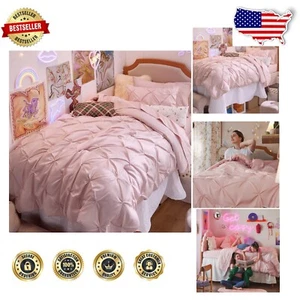 All-Season Elegant Pink Twin Bedding Set - Cozy 5-Piece Mattresses Solution - Picture 1 of 11