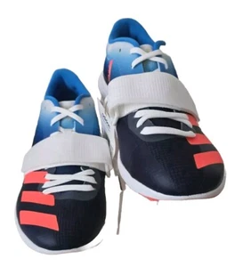 ADIDAS MENS Triple Jump Spikes Shoes Track & Field ADIZERO Blue Size UK 9 NEW - Picture 1 of 12