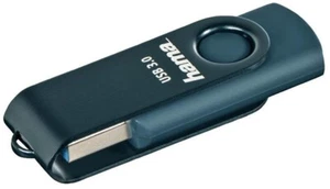 Hama Rotate 256Gb USB Flash Drive USB 3.0 90MB/s Petrol Blue Memory Stick (UK) - Afbeelding 1 van 24