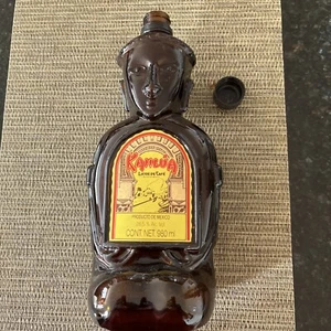 Vintage Kahlua Tiki Aztec Heritage Edition Bottle EMPTY 980ml - Picture 1 of 4