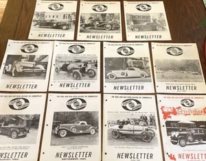 Auburn Cord Dusenberg Club Vintage Lot 11 Newsletters Jan- Nov/Dec Issues 1960 - Picture 1 of 13