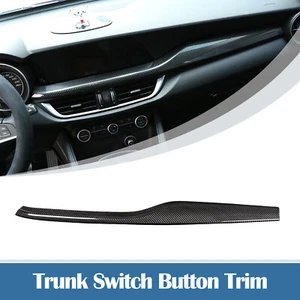For Alfa Romeo Stelvio 2017-23 Real Carbon Fiber Central Control Dashboard Cover - Bild 1 von 14